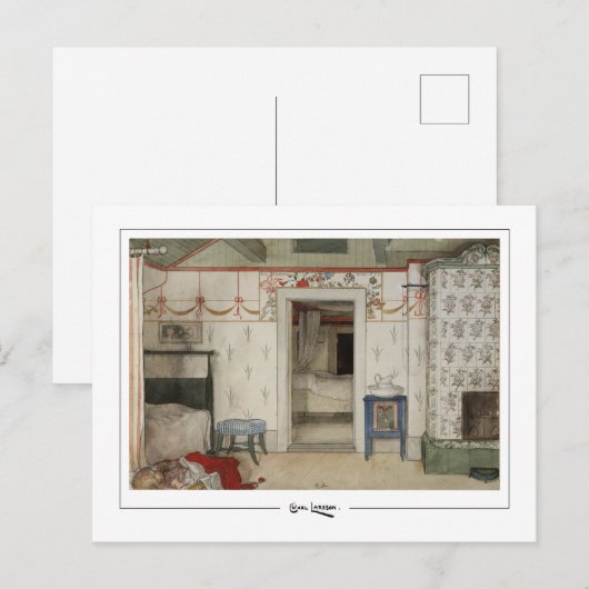 Carl Larsson #393 - Fine Art Briefkaart (Voorkant / Achterkant)