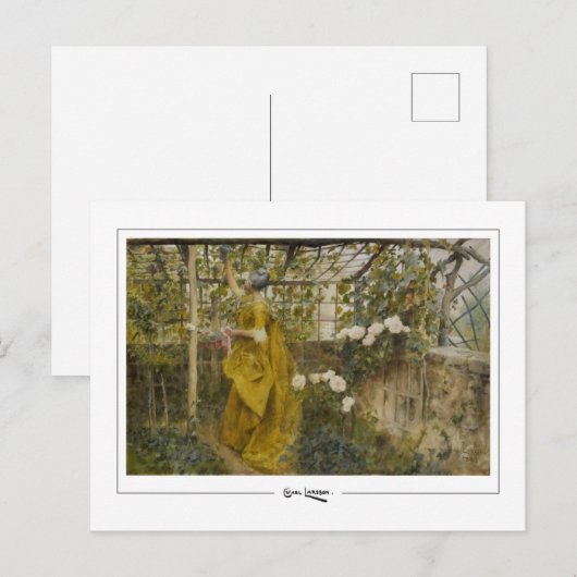 Carl Larsson #409 - Fine Art Briefkaart (Voorkant / Achterkant)