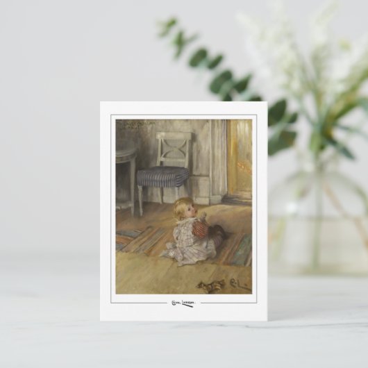 Carl Larsson #59 - Fine Art Briefkaart (Staand voorkant)