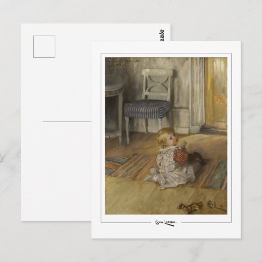 Carl Larsson #59 - Fine Art Briefkaart (Voorkant / Achterkant)