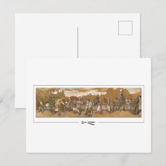 Carl Larsson #89 - Fine Art Briefkaart (Voorkant / Achterkant)