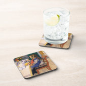 Carl Larsson A Late Risers Miserable Breakfast Bier Onderzetter (Rechterzijde)