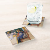 Carl Larsson A Late Risers Miserable Breakfast Glazen Onderzetter (Schuin)