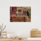 Carl Larsson aan het klaarmaken voor een game Poster (Keuken)