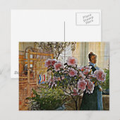 Carl Larsson art: Azalea Briefkaart (Voorkant / Achterkant)