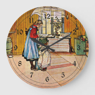 Carl Larsson art: De keuken Grote Klok