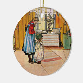 Carl Larsson art: De keuken Keramisch Ornament (Links)