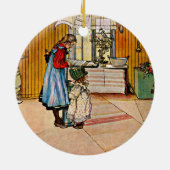 Carl Larsson art: De keuken Keramisch Ornament (Achterkant)