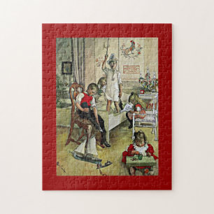 Carl Larsson art: Kerstmorgen Legpuzzel