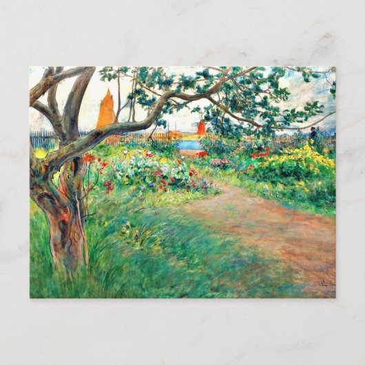 Carl Larsson art: Landschap in Marstrand Briefkaart (Voorkant)