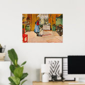 Carl Larsson art: The Kitchen Poster (Thuiskantoor)
