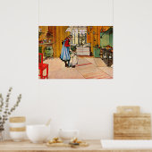 Carl Larsson art: The Kitchen Poster (Keuken)