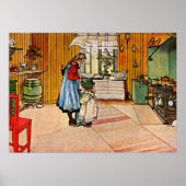 Carl Larsson art: The Kitchen Poster (Voorkant)