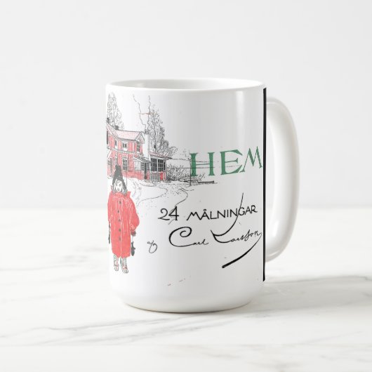 Carl Larsson Artist Studio Workroom Waterverf Mok (Voorkant rechts)