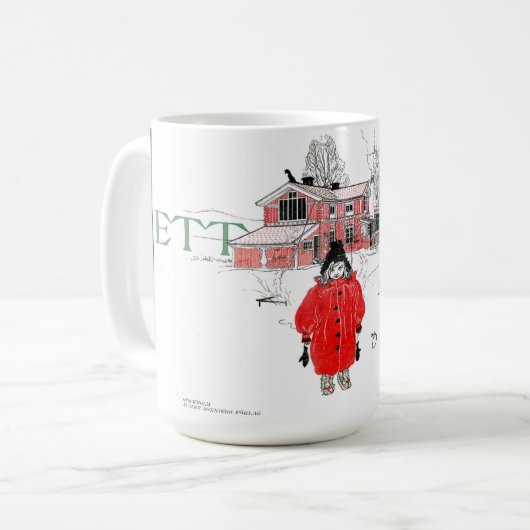 Carl Larsson Artist Studio Workroom Waterverf Mok (Voorkant links)