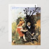 Carl Larsson artwork, Clair Obscur, Briefkaart (Voorkant / Achterkant)