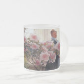 Carl Larsson Azalea Floral  Fine Art Matglas Koffiemok (Voorkant rechts)