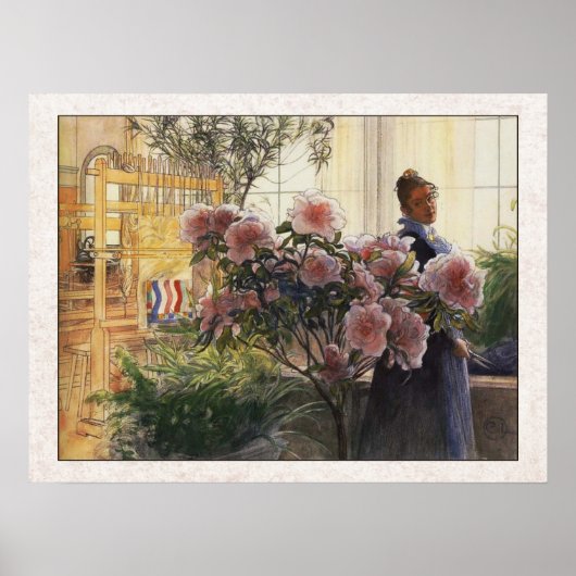 Carl Larsson Azaleas Poster (Voorkant)