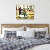 Carl Larsson - Bloemen op een ramen Canvas Afdruk (Insitu (Slaapkamer))