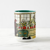 Carl Larsson - Bloemen op een vensterbank, kunstdr Mok (Midden)