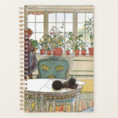 Carl Larsson - Bloemen op het raam Planner (Voorkant)