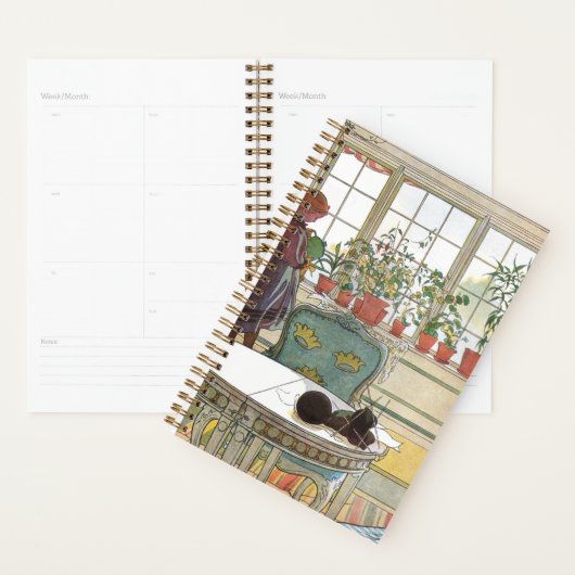 Carl Larsson - Bloemen op het raam Planner (Display)