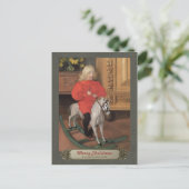 Carl Larsson Boy over het rotsen paard CC0664 Kers Feestdagenkaart (Staand voorkant)