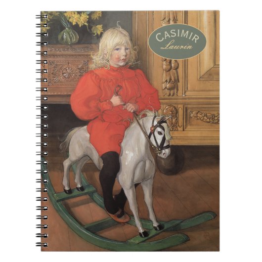 Carl Larsson Boy over het rotspaard CC1060 Notitieboek (Voorkant)