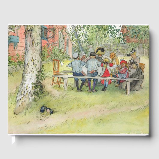 Carl Larsson Breakfast onder de Big Birch Gastenboek (Voorkant)
