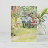 Carl Larsson Breakfast onder de Big Birch Kaart (Staand voorkant)