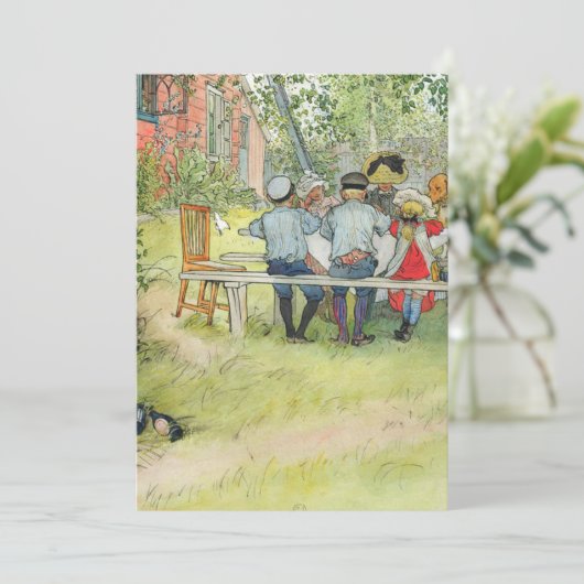 Carl Larsson Breakfast onder de Big Birch Kaart (Staand voorkant)