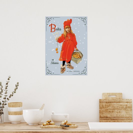Carl Larsson Brita als Iduna 1901 CC0416 Poster (Keuken)