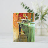 Carl Larsson: Brita bij de Piano Briefkaart (Staand voorkant)