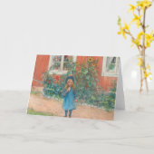 Carl Larsson - Brita met een kat Kaart (Gele Bloem)