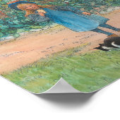 Carl Larsson - Brita met een kat Poster (Hoek)