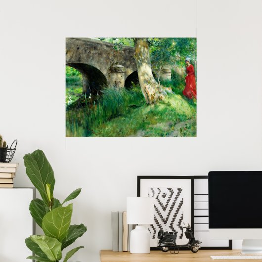 Carl Larsson - Brug in Grez Poster (Thuiskantoor)