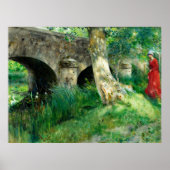 Carl Larsson - Brug in Grez Poster (Voorkant)