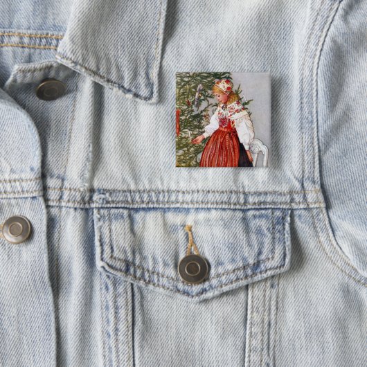 Carl Larsson Button voor kerstbomen (In situ)