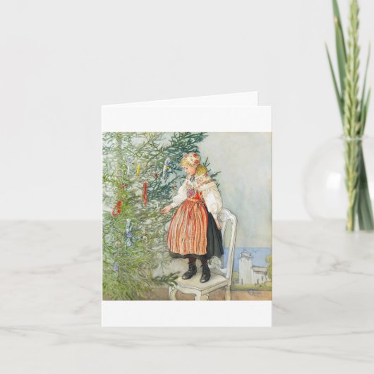 Carl Larsson Christmas Tree Kaart (Voorkant)