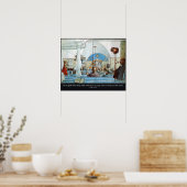 Carl Larsson Church met Psalm 122 Ik was blij Poster (Keuken)