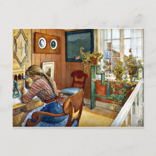 Carl Larsson - Correspondentie Briefkaart (Voorkant)