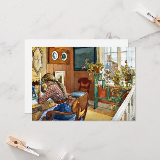 Carl Larsson - Correspondentie Kaart (Voorkant / Achterkant in situ)