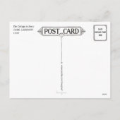 Carl Larsson Cottage in Sneeuwvakantie Kerstmis Feestdagenkaart (Achterkant)