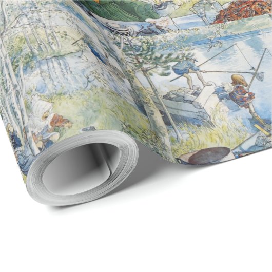  Carl Larsson Cray Vist met de familie Cadeaupapier (Rol Hoek)