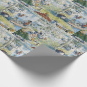  Carl Larsson Cray Vist met de familie Cadeaupapier (Hoek)