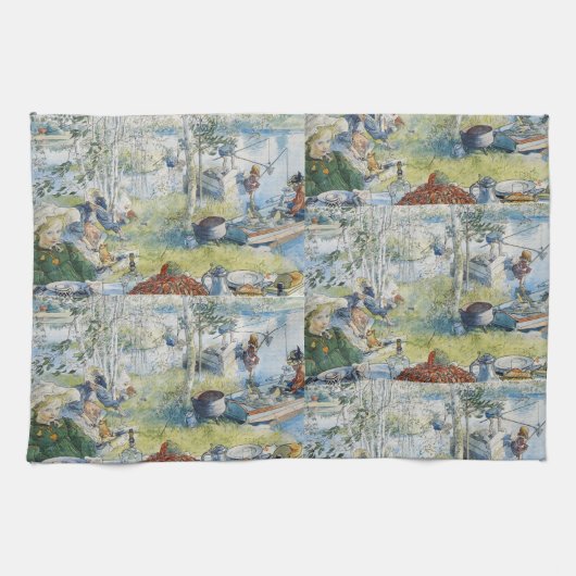  Carl Larsson Cray Vist met de familie Theedoek (Horizontaal)