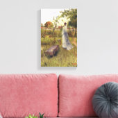 Carl Larsson  de Bride Canvas Afdruk (Insitu (Woonkamer))