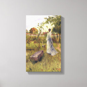 Carl Larsson  de Bride Canvas Afdruk