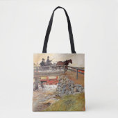 Carl Larsson - De brug Tote Bag (Voorkant)