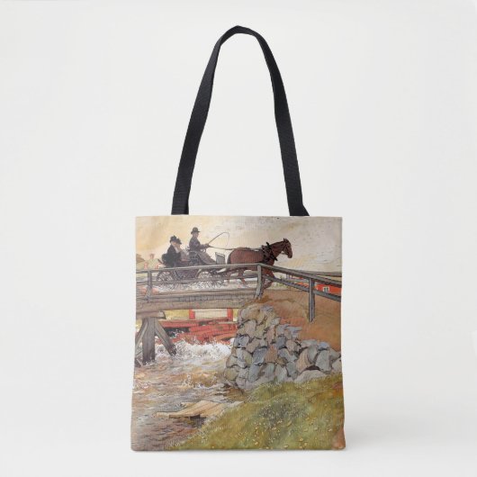 Carl Larsson - De brug Tote Bag (Voorkant)